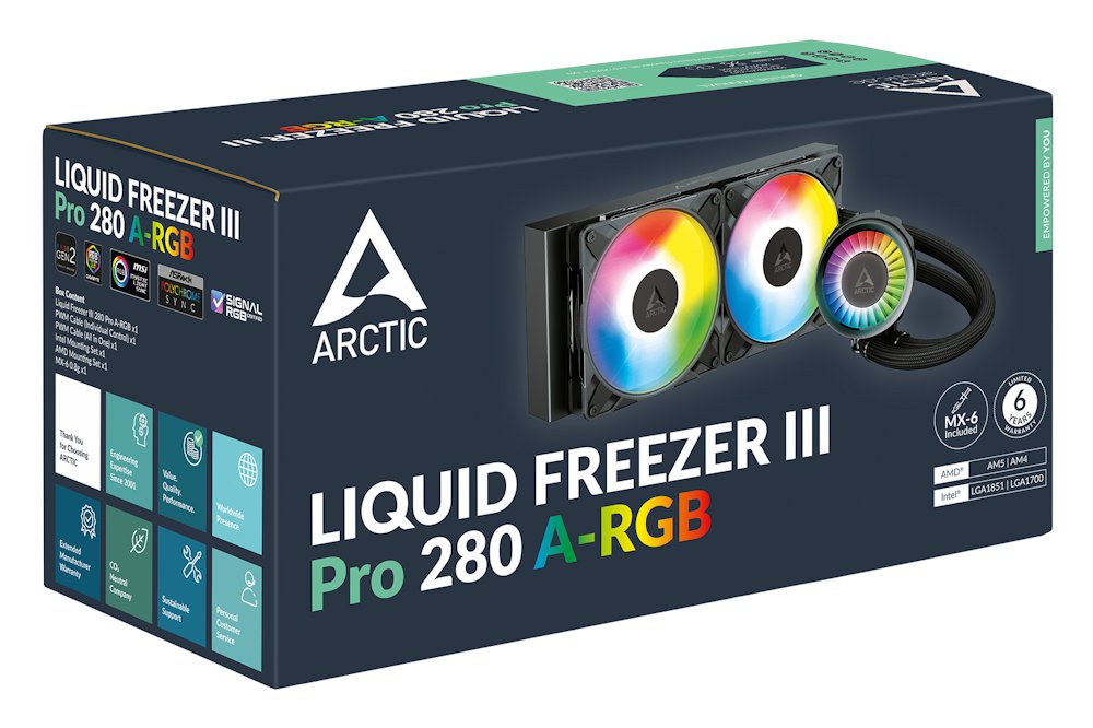 ARCTIC vodní chladič Liquid Freezer III Pro 280 ARGB