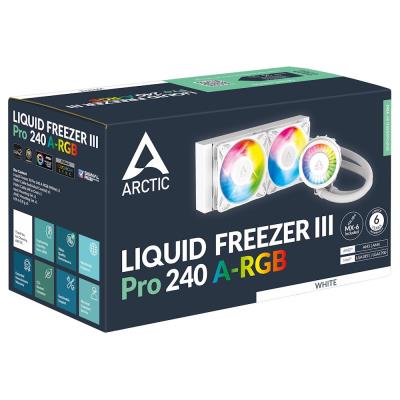 ARCTIC vodní chladič Liquid Freezer III Pro 240 ARGB bílý