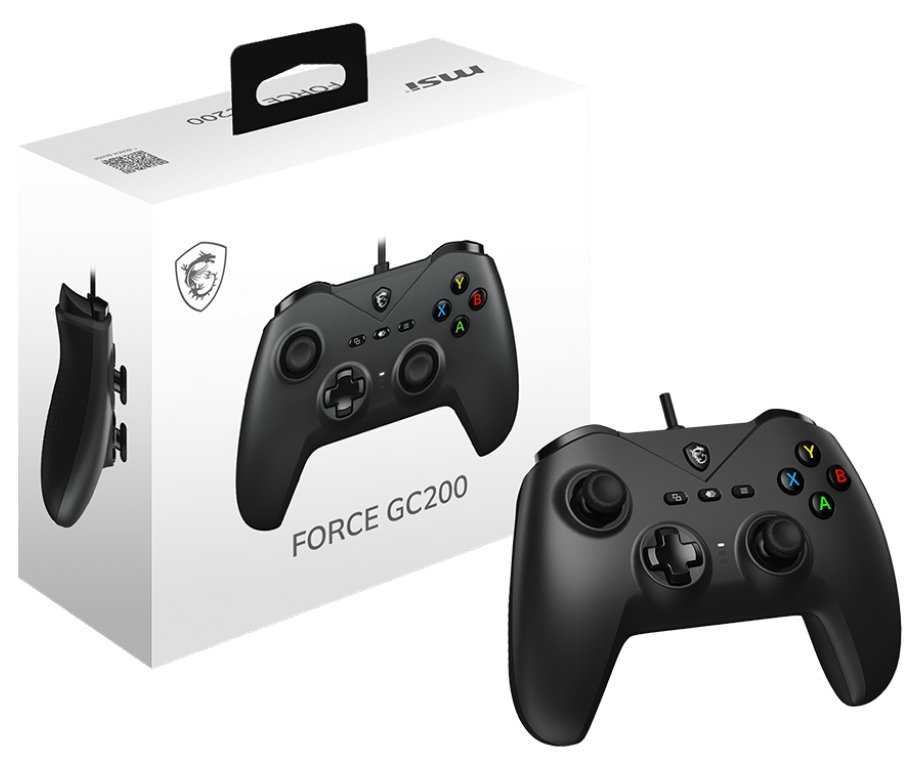 MSI gamepad FORCE GC200/ drátový/ USB/ pro PC, Android
