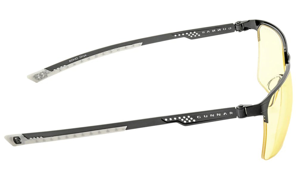 GUNNAR kancelářske/herní brýle ECHO ONYX  jantarová skla BLF 65 GUNNAR focus