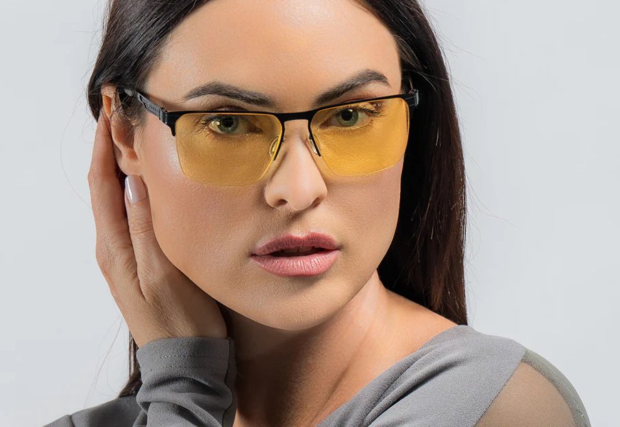 GUNNAR kancelářske/herní brýle ECHO ONYX  jantarová skla BLF 65 GUNNAR focus