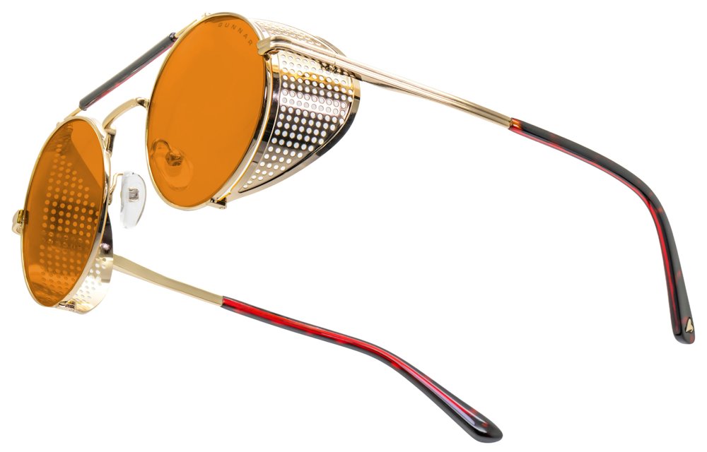 GUNNAR kancelářske/herní brýle BORDERLANDS 4 MOXXI  JACKPOT GOLD  jantarová skla max BLF 98 GUNNAR focus