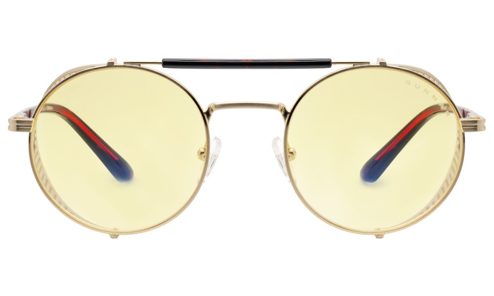 GUNNAR kancelářske/herní brýle BORDERLANDS 4 MOXXI  JACKPOT GOLD  jantarová skla BLF 65 GUNNAR focus