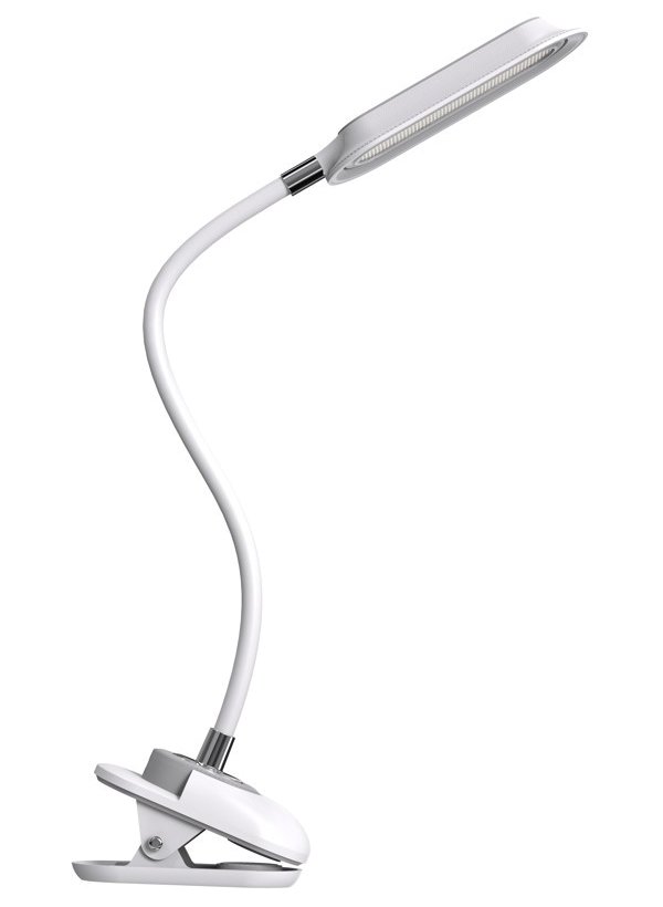 IMMAX LED stolní lampička CLIP/ 7,5W/ DC 12V/1A/ CCT/ IP20/ bílá