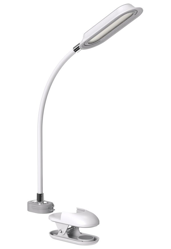 IMMAX LED stolní lampička CLIP/ 7,5W/ DC 12V/1A/ CCT/ IP20/ bílá