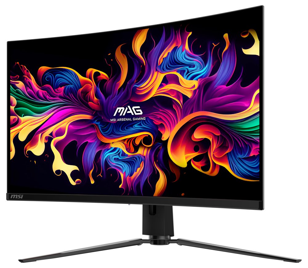 MSI Gaming MAG 21CUP QD-OLED/ 31,5" zakřivený/ 3840 x 2160/ UHD/ 0,03ms/ 165Hz/ 250cd/m2/ 1,5M:1/ HDMI/ DP/ VESA/ černý