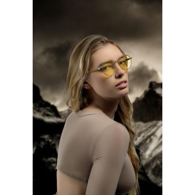 GUNNAR kancelářske/herní brýle  WITCHER CIRI  METEORITE/SADDLE  jantarová skla BLF 65 GUNNAR focus