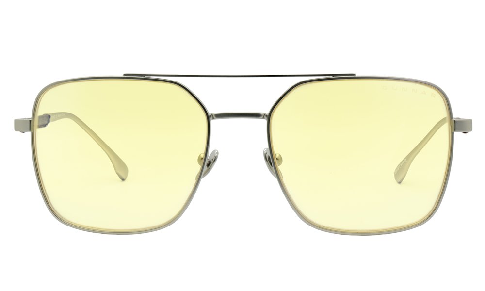 GUNNAR kancelářske/herní brýle  WITCHER WHITE WOLF STEEL/UMBER  jantarová skla BLF 65 GUNNAR focus