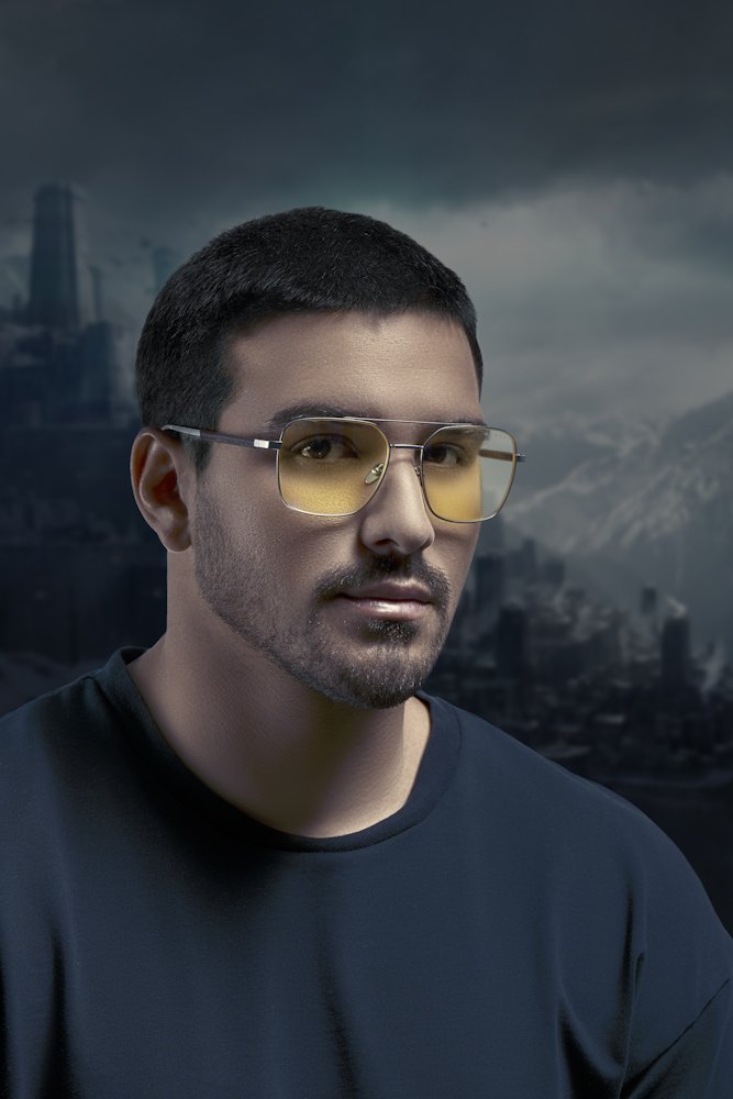 GUNNAR kancelářske/herní brýle  WITCHER WHITE WOLF STEEL/UMBER  jantarová skla BLF 65 GUNNAR focus