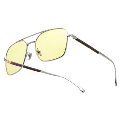 GUNNAR kancelářske/herní brýle  WITCHER WHITE WOLF STEEL/UMBER  jantarová skla BLF 65 GUNNAR focus