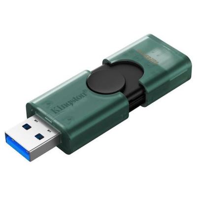 KINGSTON DataTraveler DuoG2 128GB / USB 3.2 Gen1 / USB-A + USB-C / zeleno-černá