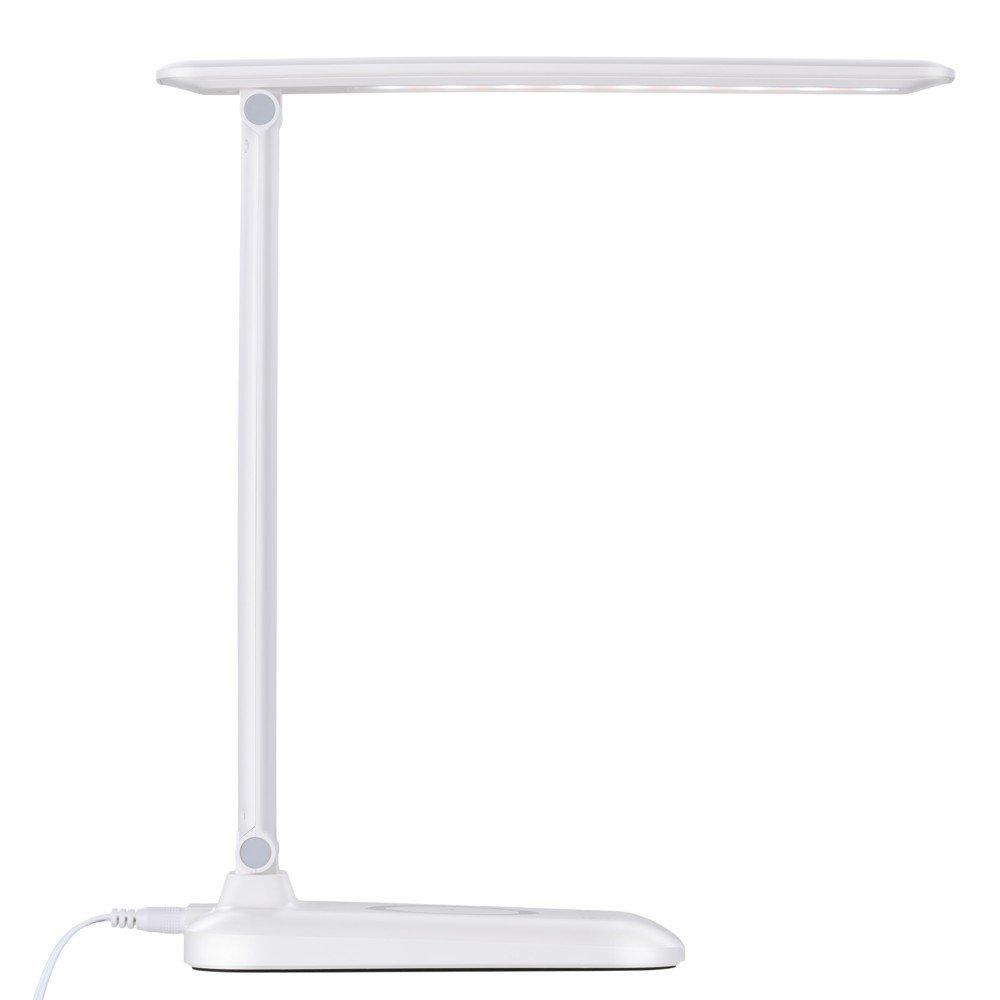 IMMAX LED stolní lampička LUMI/ Qi nabíjení/ 7W/ 300lm/ 12V/2A/ stmívatelná/ bílá