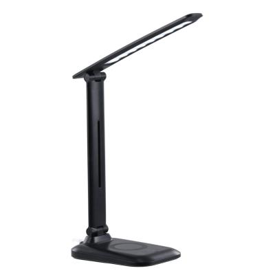 IMMAX LED stolní lampička LUMI/ Qi nabíjení/ 7W/ 300lm/ 12V/2A/ stmívatelná/ černá