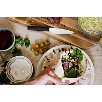 Kyocera Univerzální nůž 11 cm, bílá čepel, černá rukojeť