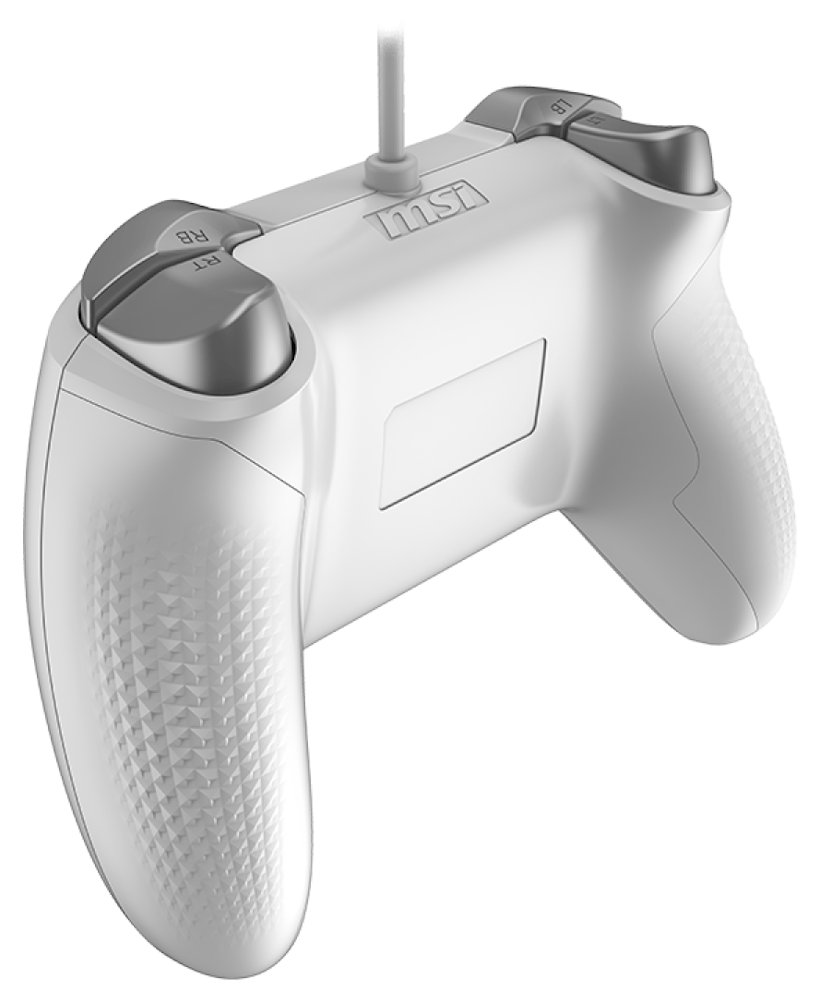 MSI gamepad FORCE GC200 WHITE/ drátový/ USB/ pro PC, Android/ bílý