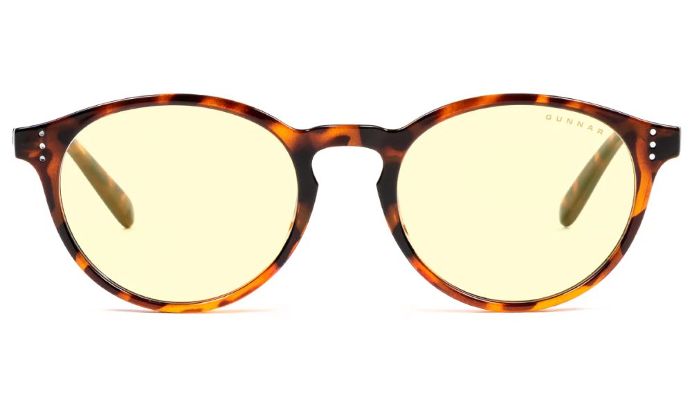 GUNNAR kancelářske/herní dioptrické brýle  ATTACHE READER TORTOISE * jantarová skla * BLF 65 * dioptrie +1