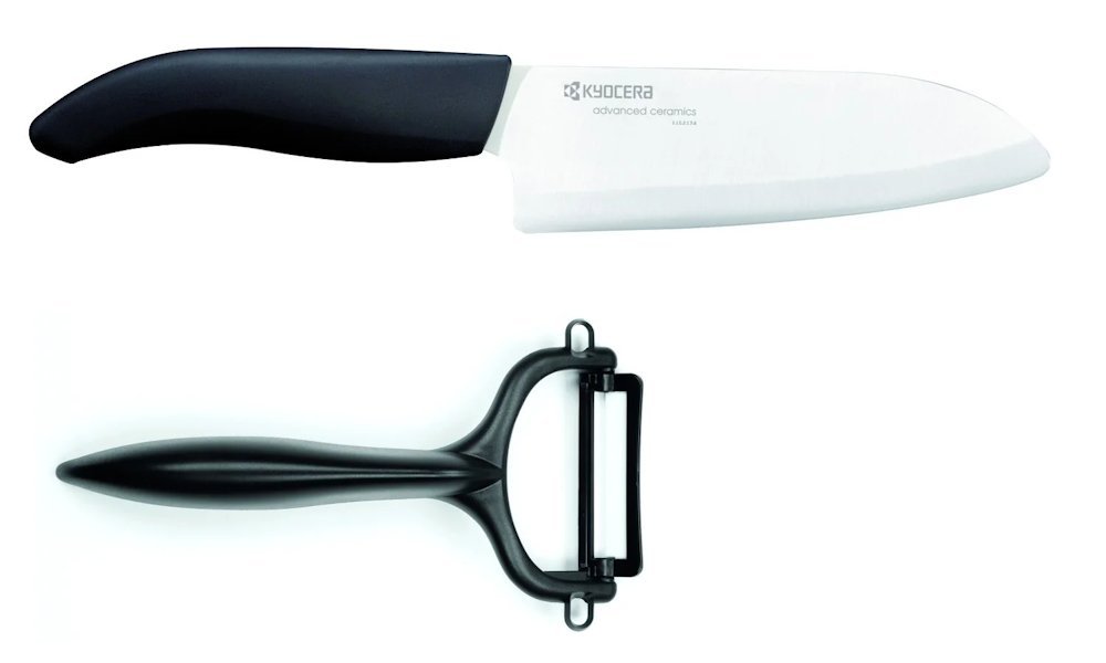 Kyocera Dárková sada na krájení a loupání  – černá