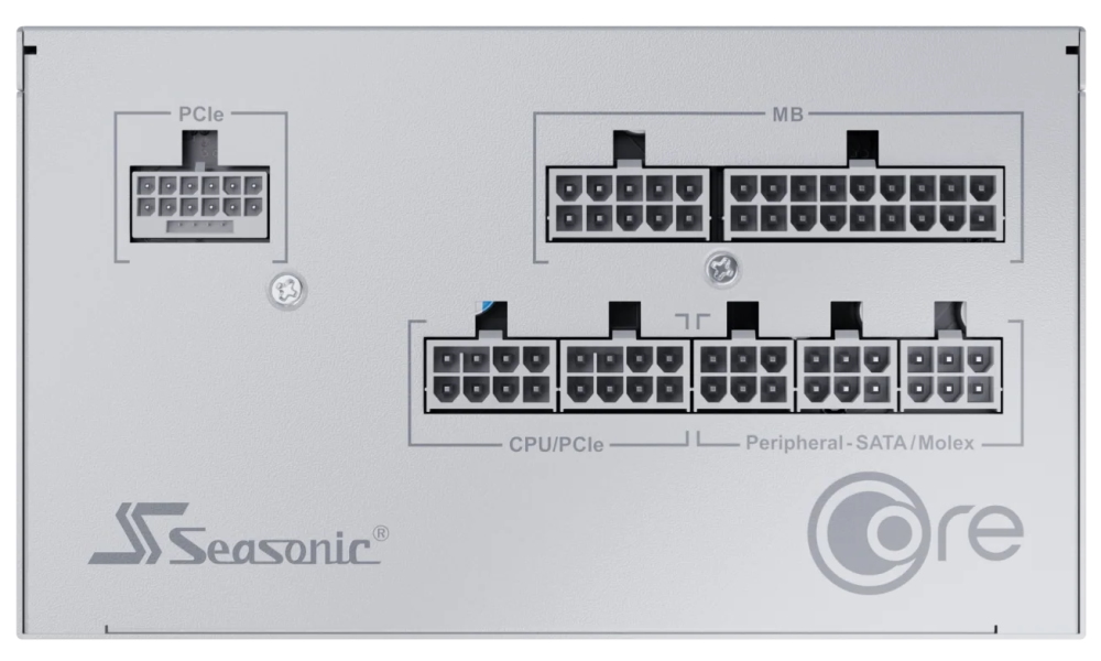 SEASONIC zdroj Core GX-750 bílý / 750W / ATX3.1 / 120mm fan / modulární / 80PLUS Gold