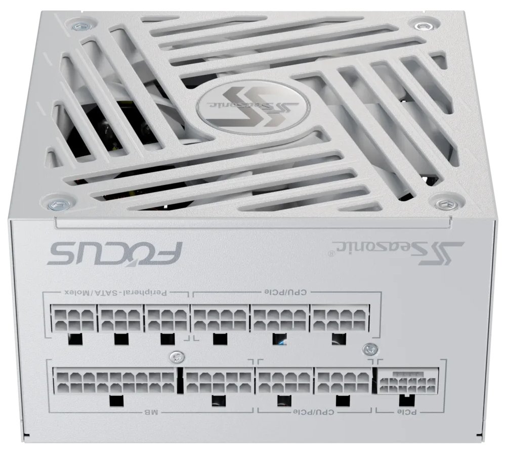 SEASONIC zdroj FOCUS GX-1000 bílý / ATX3.1 / akt. PFC / 135mm / modulární / 80+ Gold