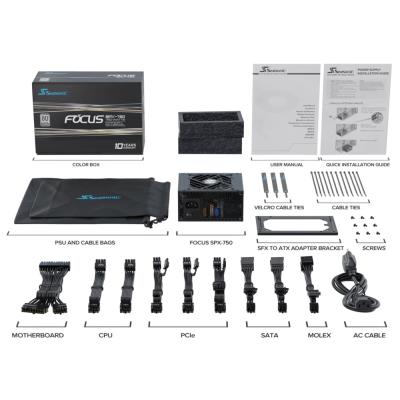 SEASONIC zdroj FOCUS SPX-750 / 750W / ATX2.4 / 80PLUS Gold
