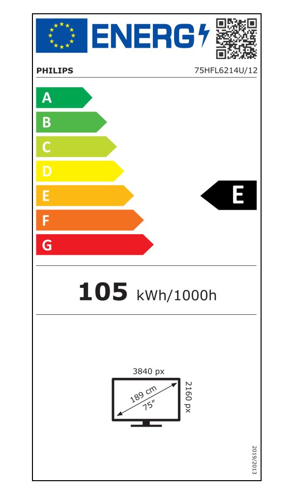 Philips HTV – 75"  Business TV televizor
