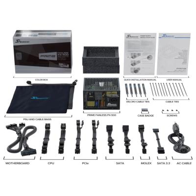 SEASONIC zdroj Prime PX-500 Fanless Platinum / ATX3.1 / aktiv. PFC / 80PLUS Platinum