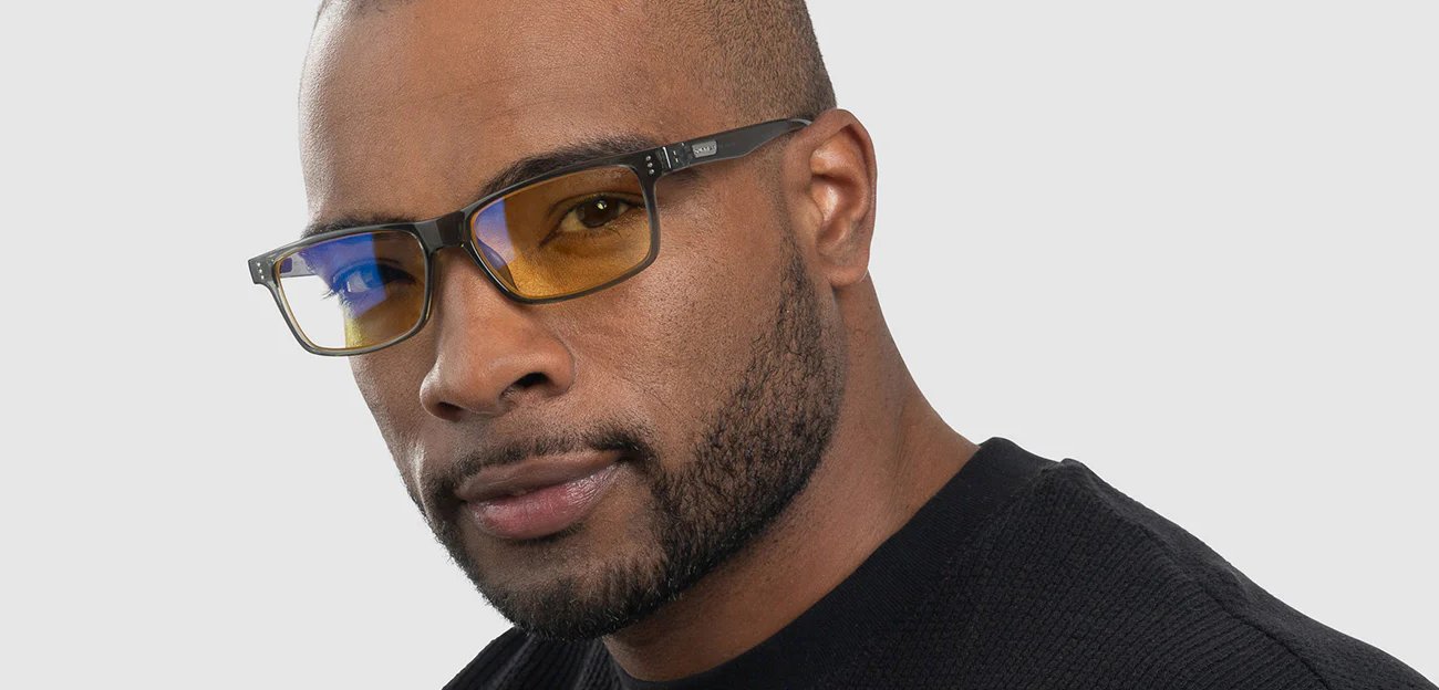 GUNNAR kancelářske/herní brýle VERTEX ONYX * jantárová skla * BLF 65 * NATURAL focus