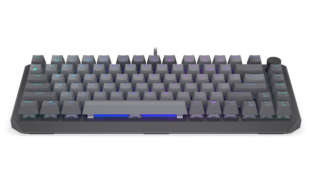 Endorfy mechanická klávesnice Thock V2 75% / drátová / ARGB /  red sw. / USB / zmenšená / US layout