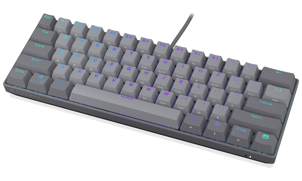 Endorfy mechanická klávesnice Thock V2 Compact / drátová / ARGB /  red sw. / USB / kompaktní / US layout