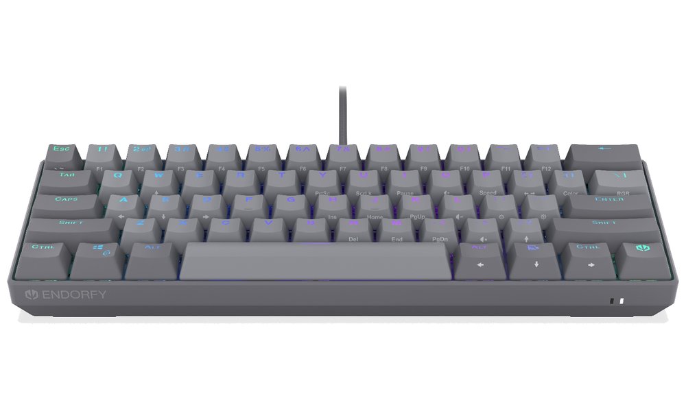 Endorfy mechanická klávesnice Thock V2 Compact / drátová / ARGB /  red sw. / USB / kompaktní / US layout