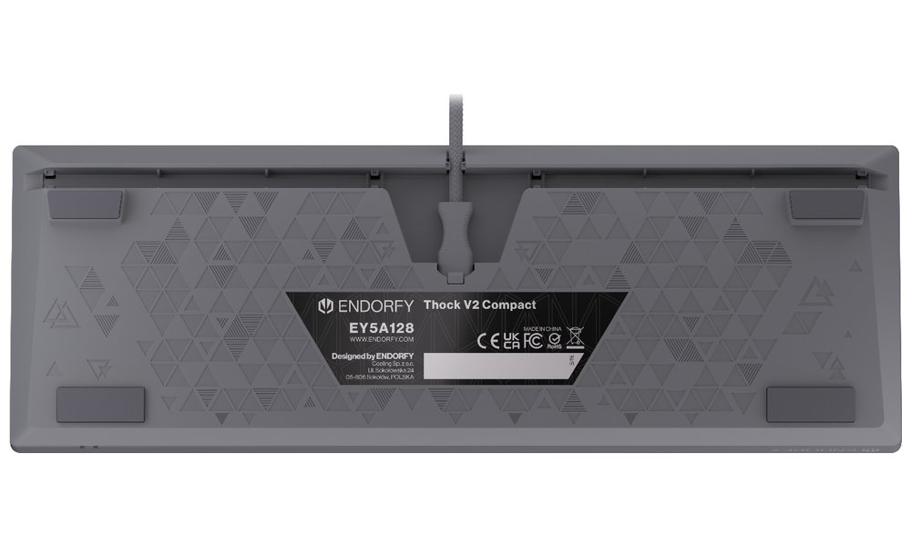 Endorfy mechanická klávesnice Thock V2 Compact / drátová / ARGB /  red sw. / USB / kompaktní / US layout