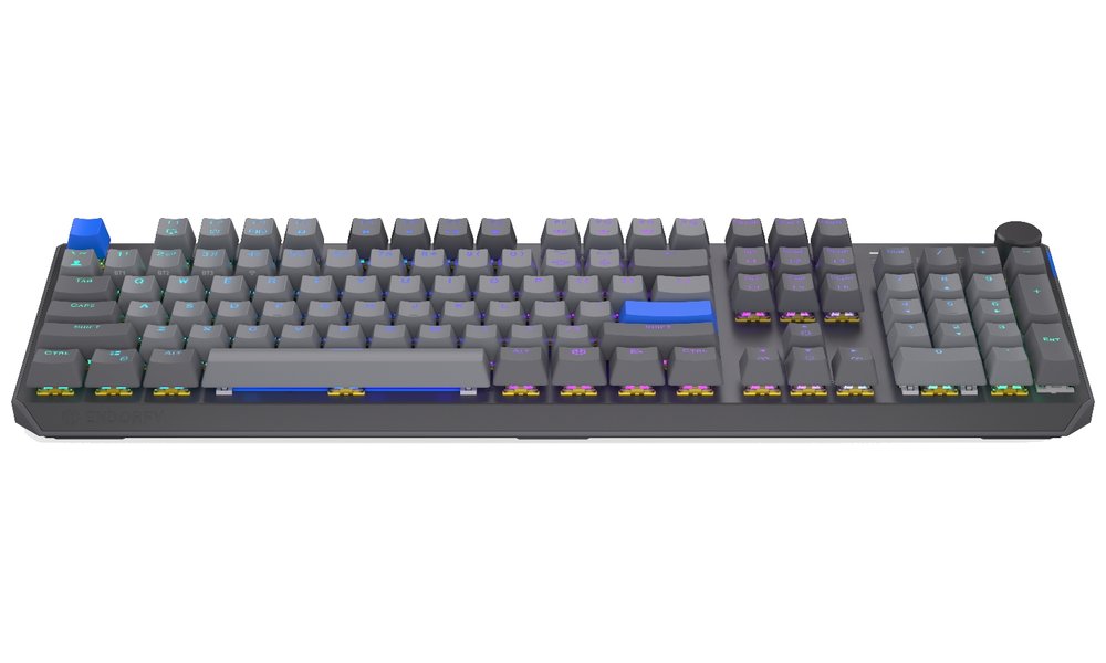 Endorfy mechanická klávesnice Thock V2 / bezdrátová / ARGB /  yellow sw. / USB / num. kl. / US layout