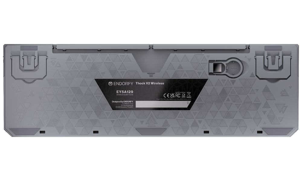 Endorfy mechanická klávesnice Thock V2 / bezdrátová / ARGB /  yellow sw. / USB / num. kl. / US layout