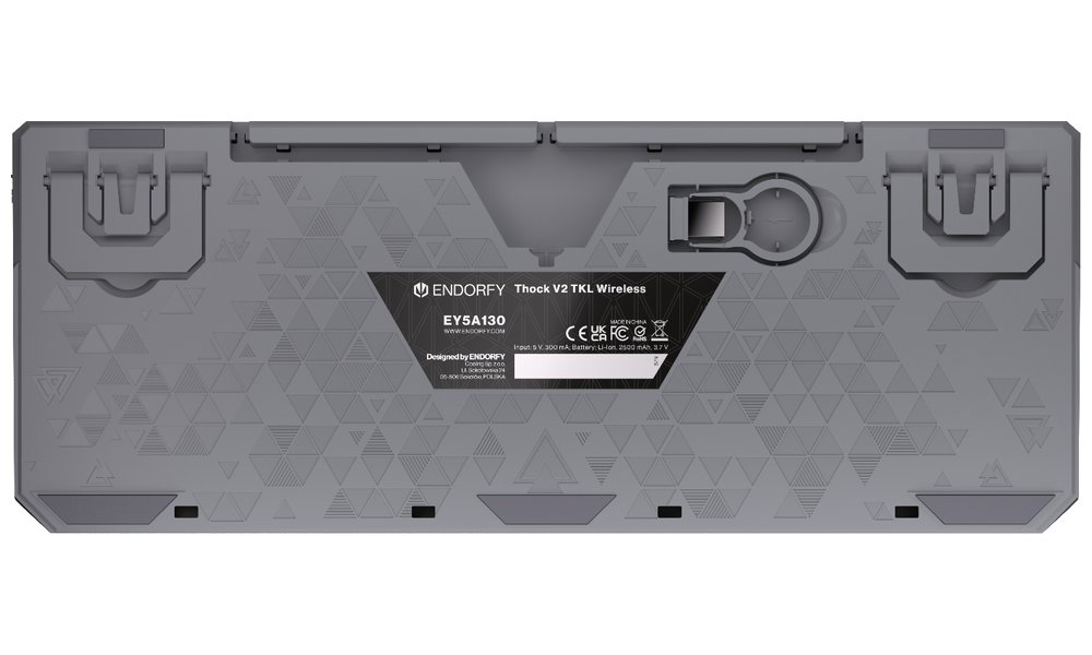 Endorfy mechanická klávesnice Thock V2 TKL / bezdrátová / ARGB /  yellow sw. / USB / US layout