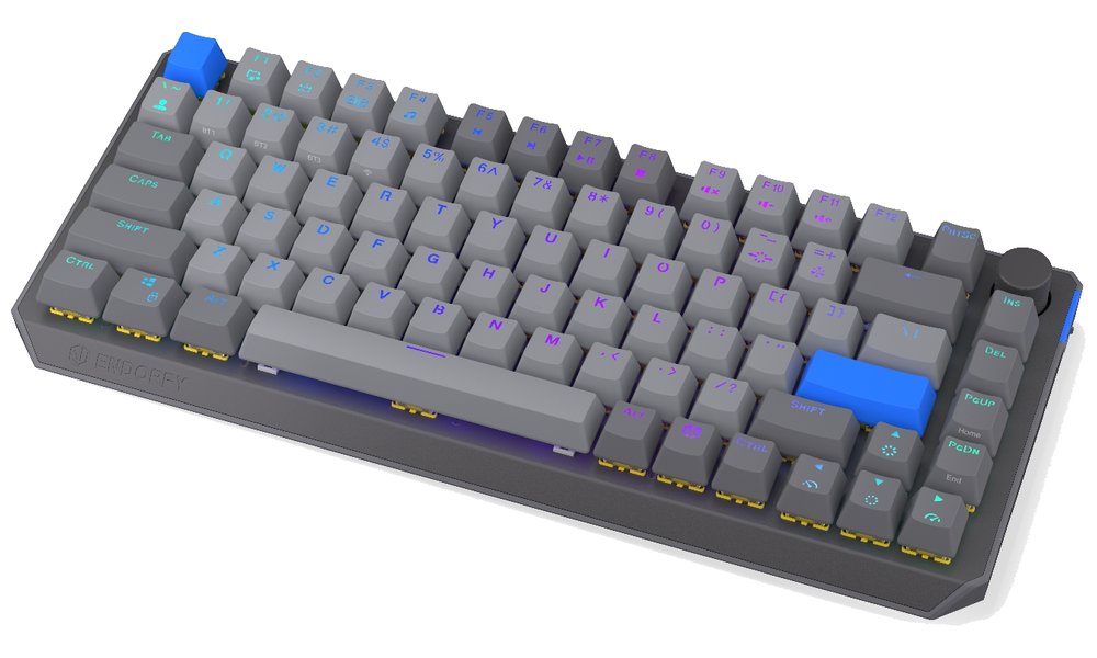 Endorfy mechanická klávesnice Thock V2 75% / bezdrátová / ARGB /  yellow sw. / USB / zmenšená / US layout