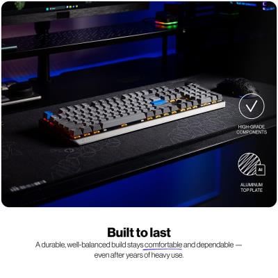 Endorfy mechanická klávesnice Thock V2 / bezdrátová / ARGB /  yellow sw. / USB / num. kl. / US layout