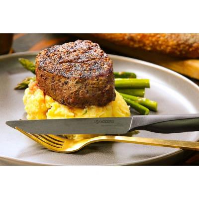 Kyocera Sada steakových nožů, 2 ks, černá rukojeť, černá čepel