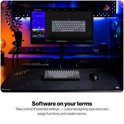 Endorfy mechanická klávesnice Thock V2 Compact / drátová / ARGB /  red sw. / USB / kompaktní / US layout