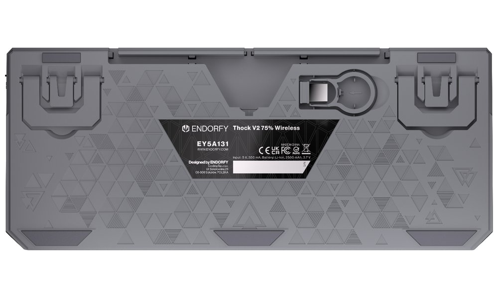 Endorfy mechanická klávesnice Thock V2 75% / bezdrátová / ARGB /  yellow sw. / USB / zmenšená / US layout