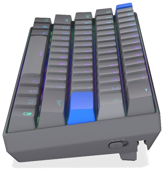 Endorfy mechanická klávesnice Thock V2 Compact / bezdrátová / ARGB /  yellow sw. / USB / kompaktní / US layout