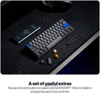 Endorfy mechanická klávesnice Thock V2 Compact / bezdrátová / ARGB /  yellow sw. / USB / kompaktní / US layout