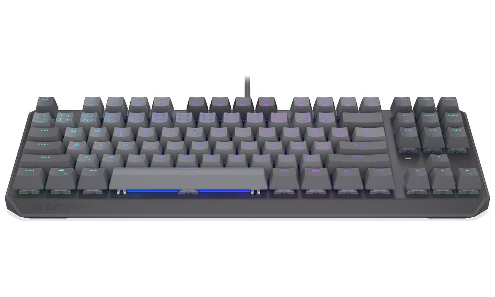 Endorfy mechanická klávesnice Thock V2 TKL / drátová / ARGB /  red sw. / USB / CZ/SK layout