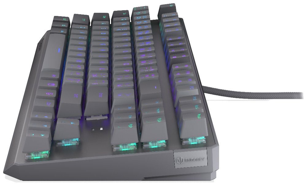Endorfy mechanická klávesnice Thock V2 TKL / drátová / ARGB /  red sw. / USB / CZ/SK layout