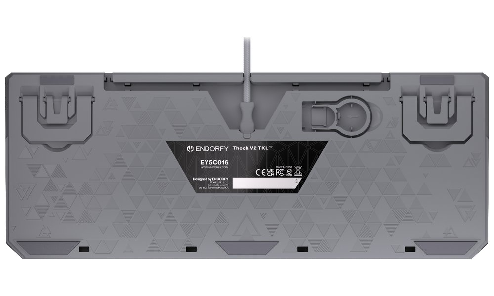 Endorfy mechanická klávesnice Thock V2 TKL / drátová / ARGB /  red sw. / USB / CZ/SK layout