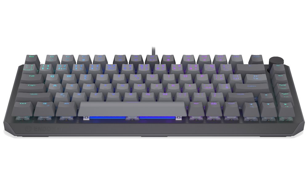 Endorfy mechanická klávesnice Thock V2 75% / drátová / ARGB /  red sw. / USB / zmenšená / CZ/SK layout