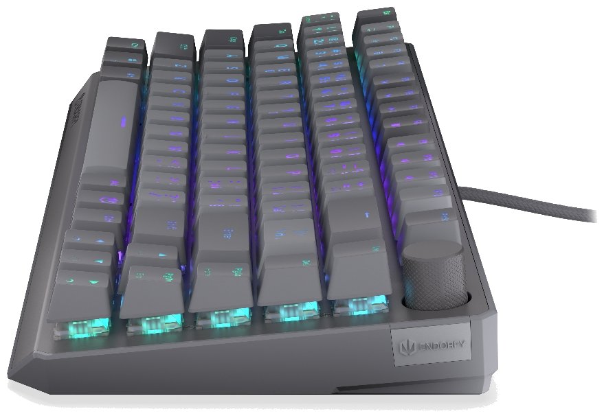 Endorfy mechanická klávesnice Thock V2 75% / drátová / ARGB /  red sw. / USB / zmenšená / CZ/SK layout