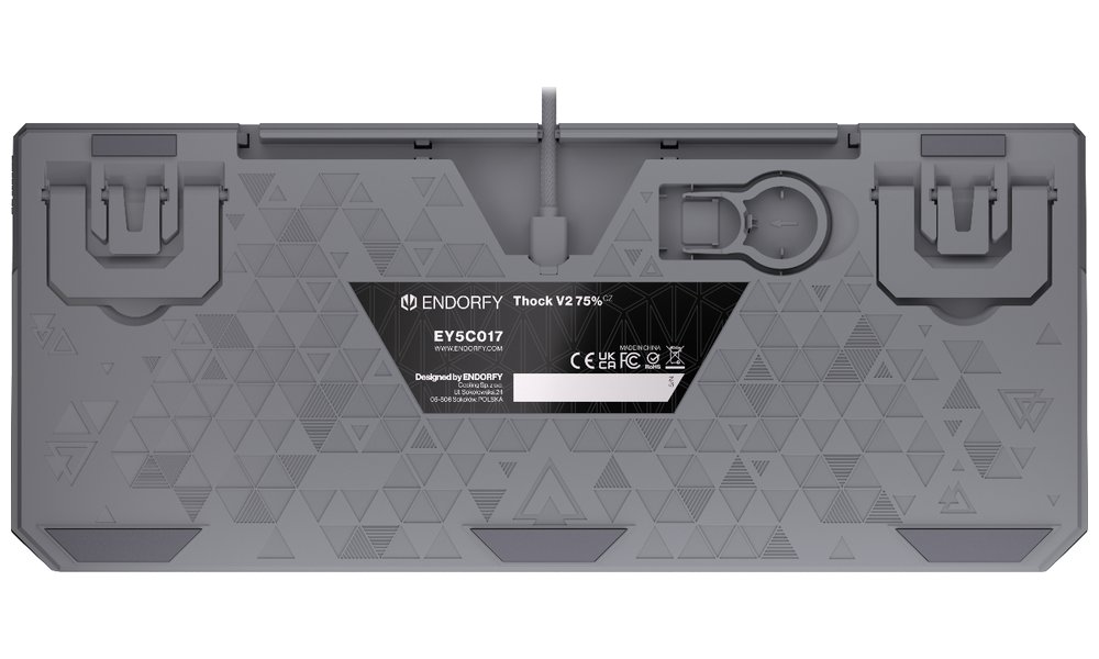 Endorfy mechanická klávesnice Thock V2 75% / drátová / ARGB /  red sw. / USB / zmenšená / CZ/SK layout