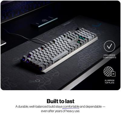 Endorfy mechanická klávesnice Thock V2 / drátová / ARGB /  red sw. / USB / num. kl. / CZ/SK layout