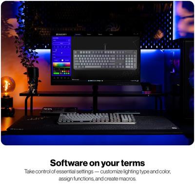 Endorfy mechanická klávesnice Thock V2 / drátová / ARGB /  red sw. / USB / num. kl. / CZ/SK layout