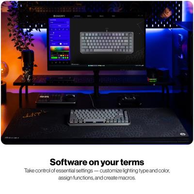 Endorfy mechanická klávesnice Thock V2 75% / drátová / ARGB /  red sw. / USB / zmenšená / CZ/SK layout